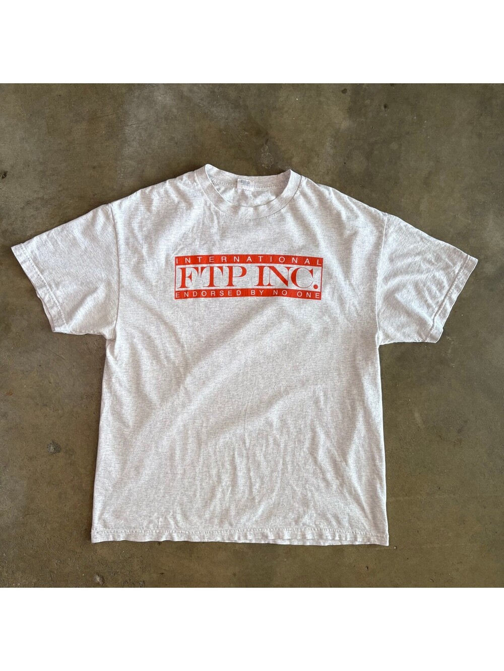 FTP Inc. Men Sz XL "International Endorsed By No One" TShirt